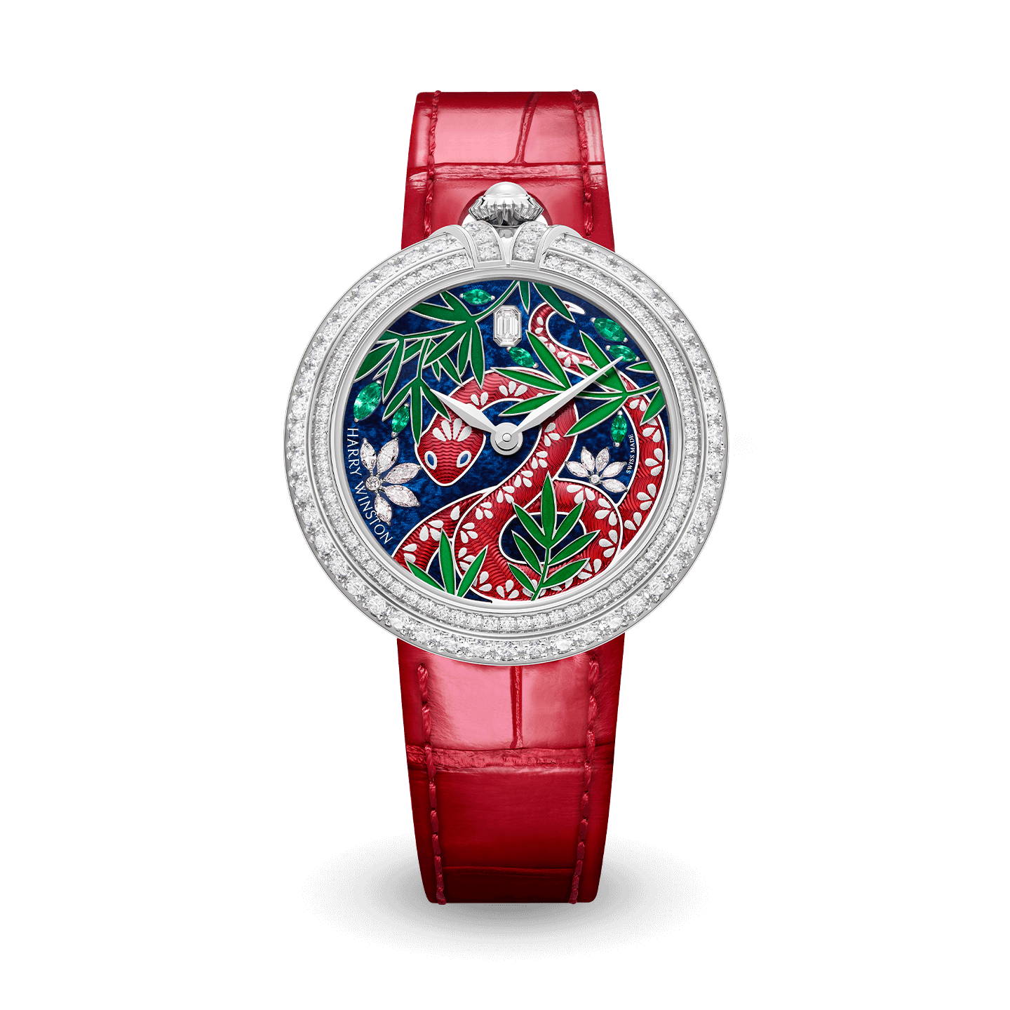 Chinese New Year Automatic 36mm 2025 with red snake on a blue dial