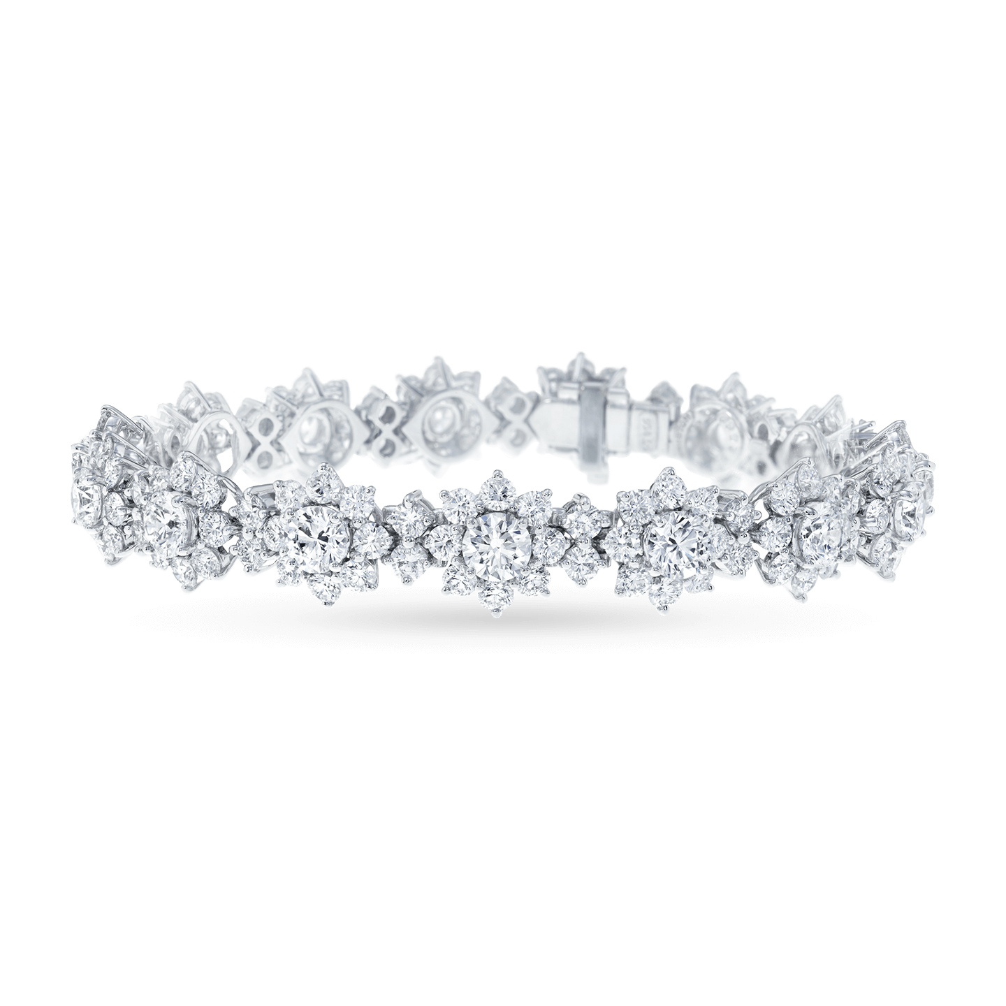 Front view of the Sunflower Large Diamond Bracelet