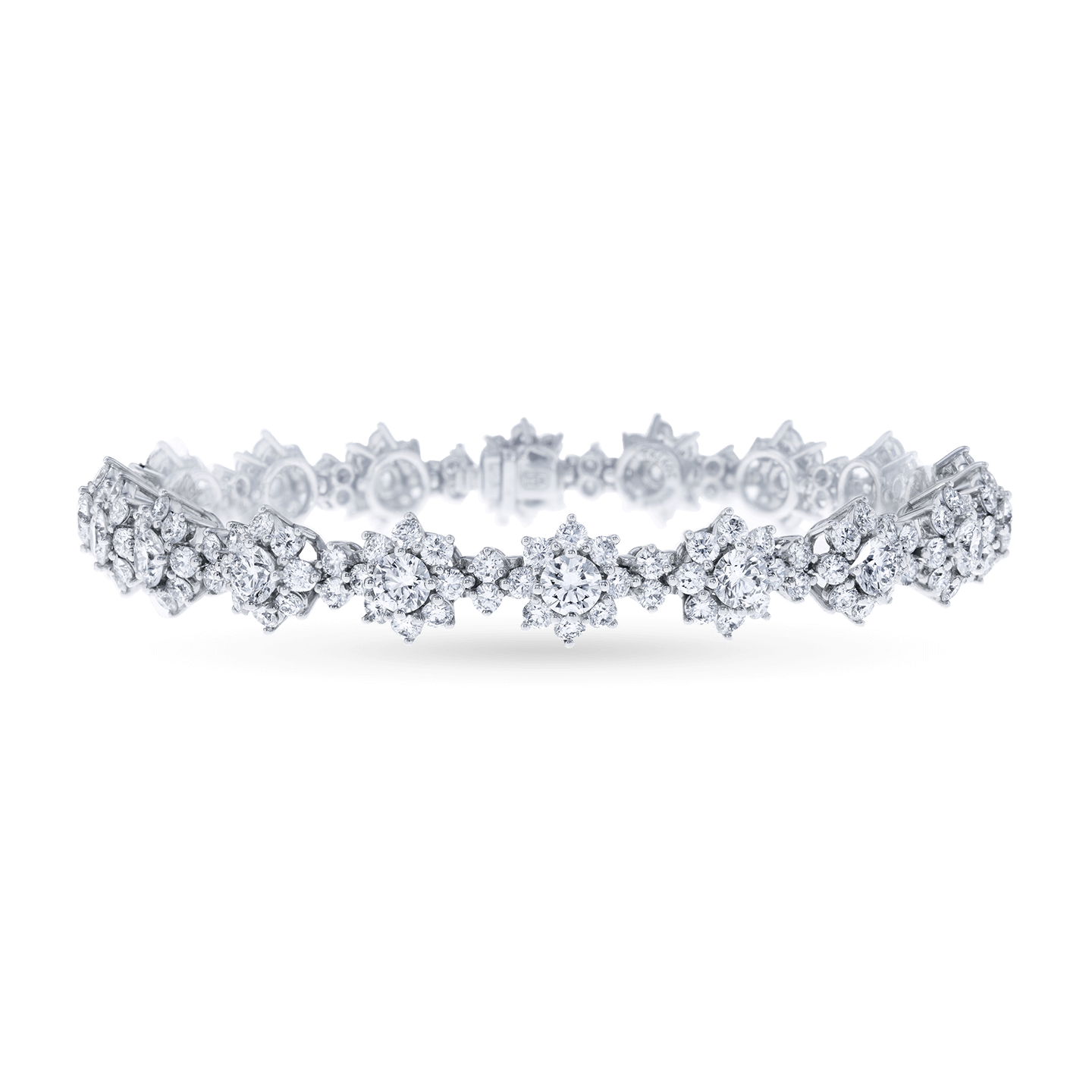 Front view of the Sunflower Small Diamond Bracelet