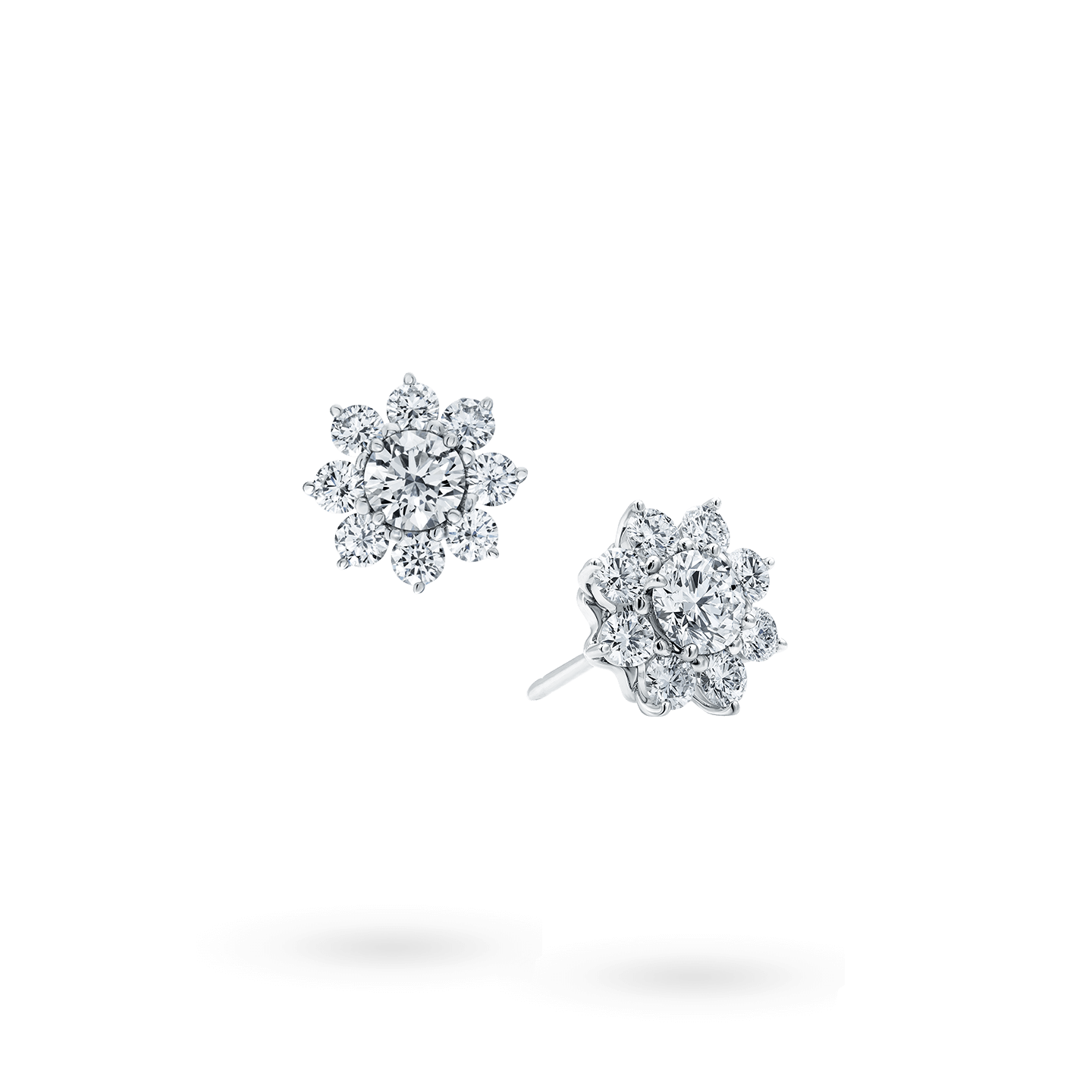 Angled view of the Sunflower Petite Stud Earrings
